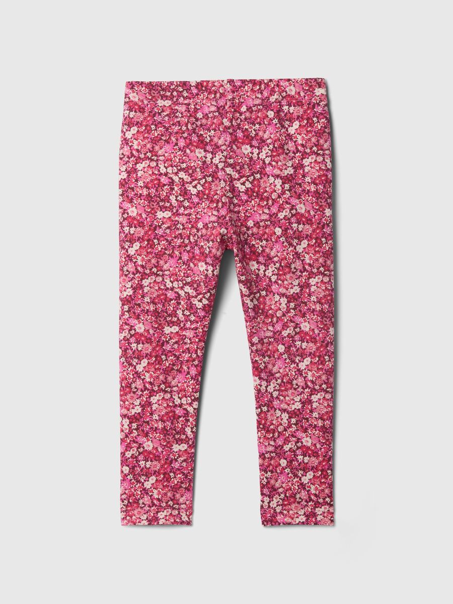 Printed stretch cotton leggings_1