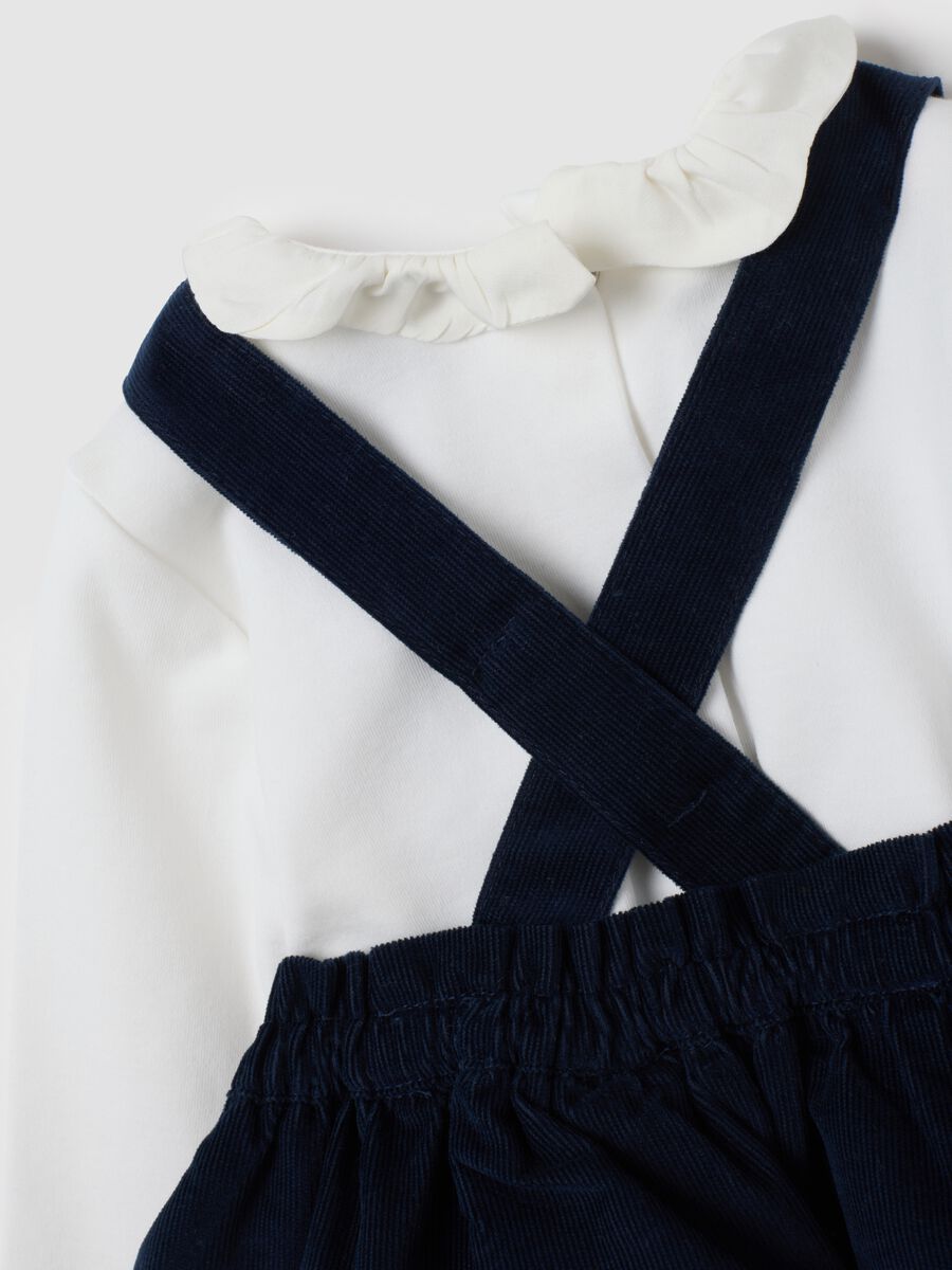 Blue pure cotton regular fit baby girl set_3