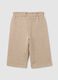 Wide Beige Trousers for Girls_1