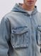 Short denim jacket with hood_2