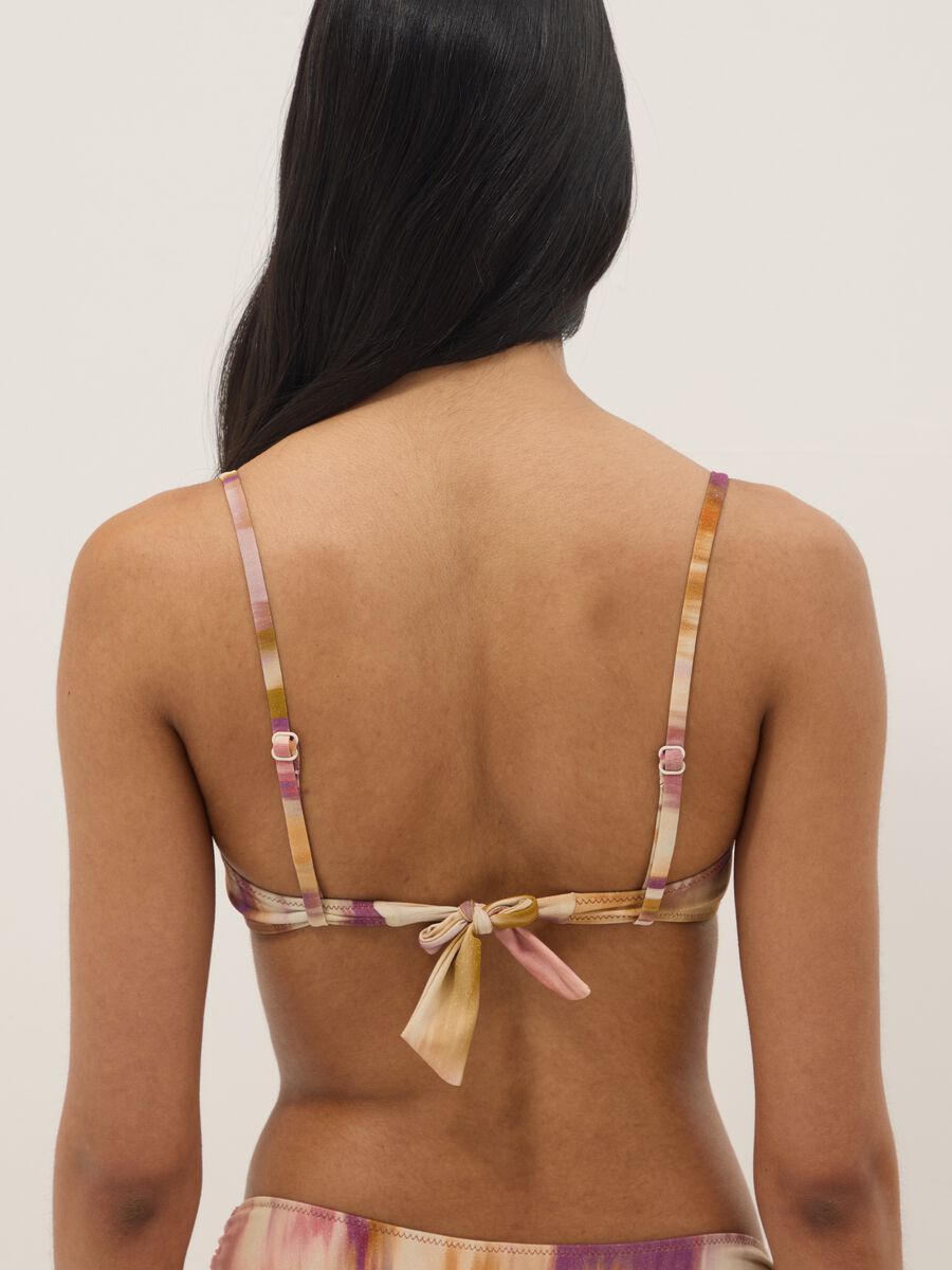 Multicolour stretch bandeau bikini top_2