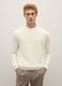 Beige pure cotton sweatshirt regular fit with crew neck_0