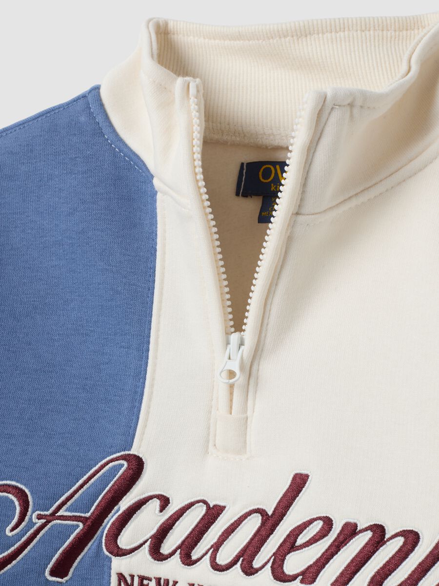 Felpa multicolor in misto cotone con girocollo regular fit_2