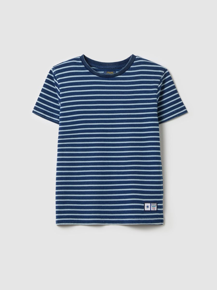 T-shirt with striped pattern_0