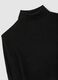 Black Cotton Blend Turtleneck Regular Fit_5