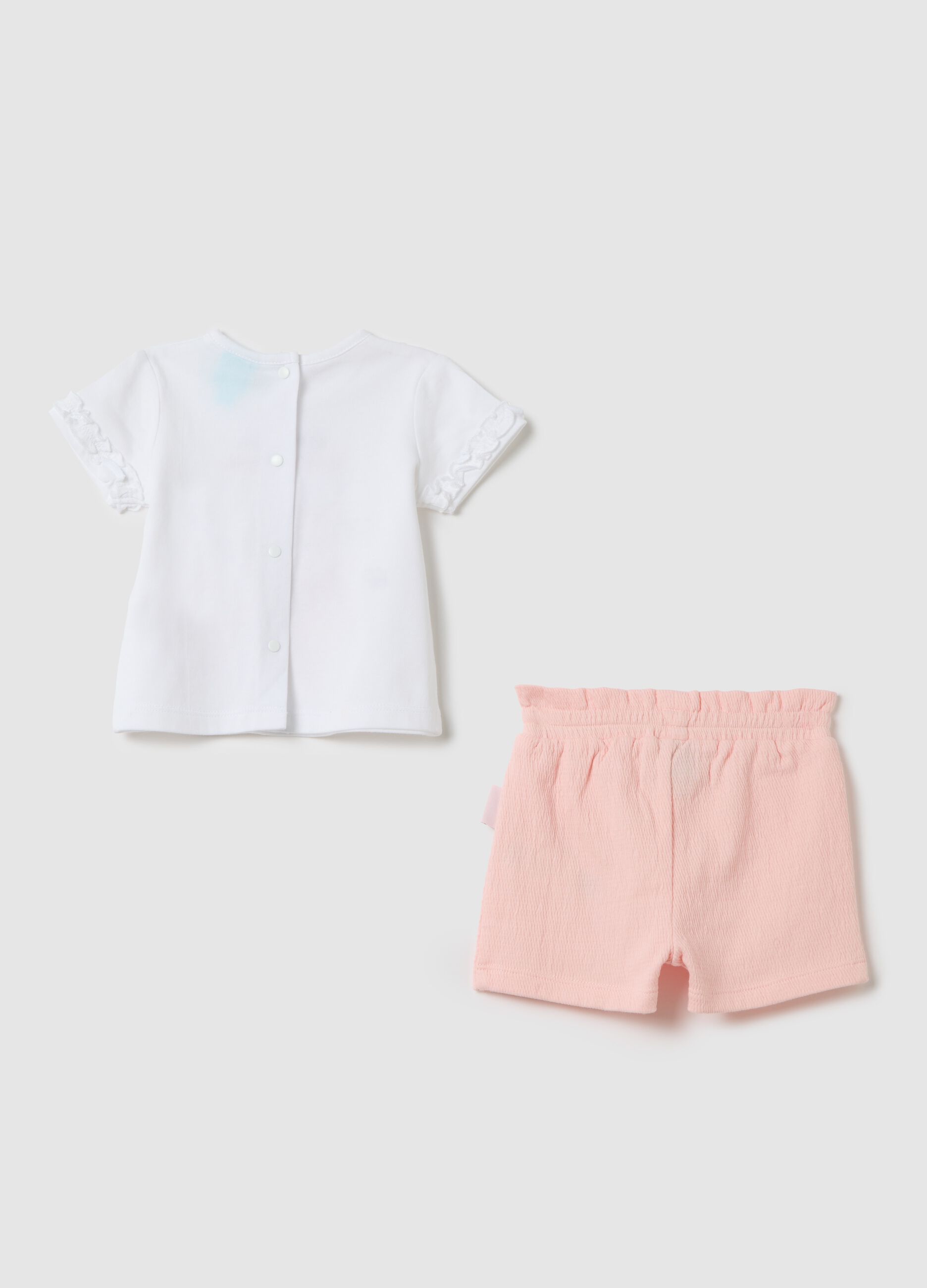 White and pink set with Winnie the Pooh print