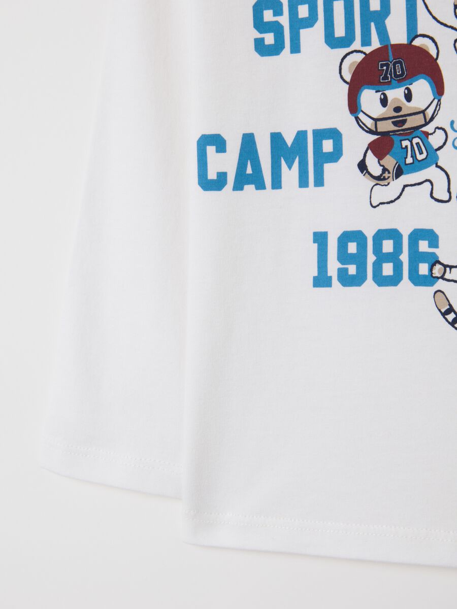 Baby white pure cotton regular fit t-shirt_2