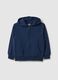 Children's Blue Hoodie with Full Zip in Pure Cotton Regular Fit_0