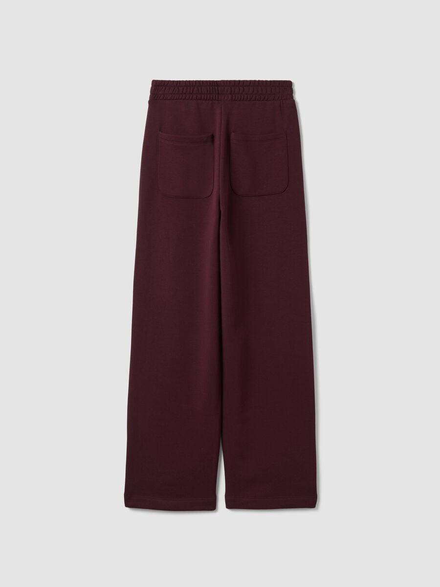 Purple cotton-blend straight-fit trousers_2