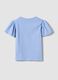 T-shirt in puro cotone azzurra da bambina regular fit con stella_1