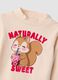 Pink long-sleeve T-shirt with high neck in pure organic cotton_3