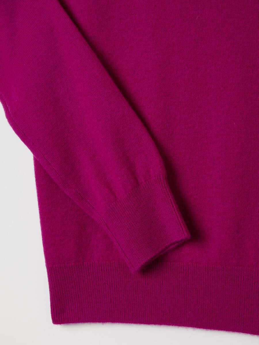 Pink pure wool regular fit sweater_1