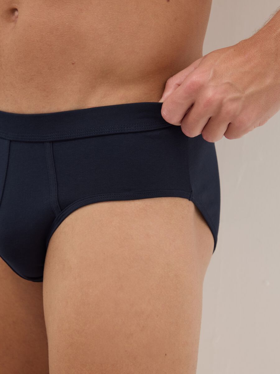 Bipack slip blu in cotone elasticizzato regular fit_3