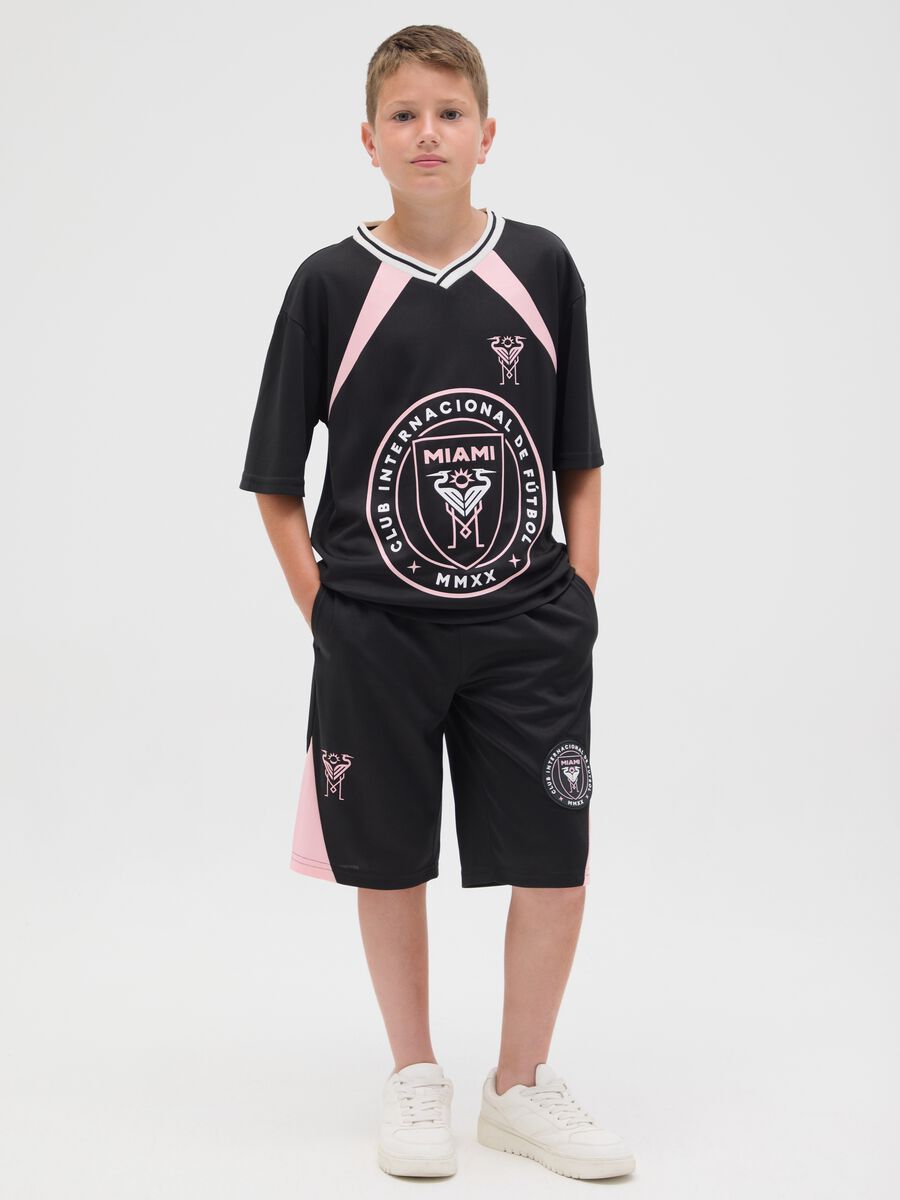 Black and pink jogging set with MLS MIAMI print_1