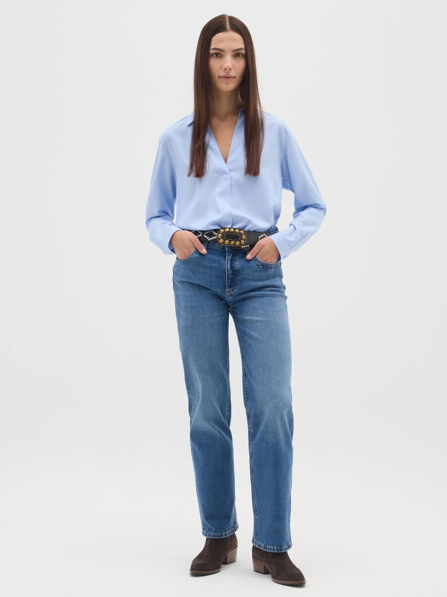 Light blue long-sleeve regular fit shirt_1