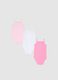 Newborn Girl's Multicolour Pure Cotton Bodysuit Trio with Thin Straps_1