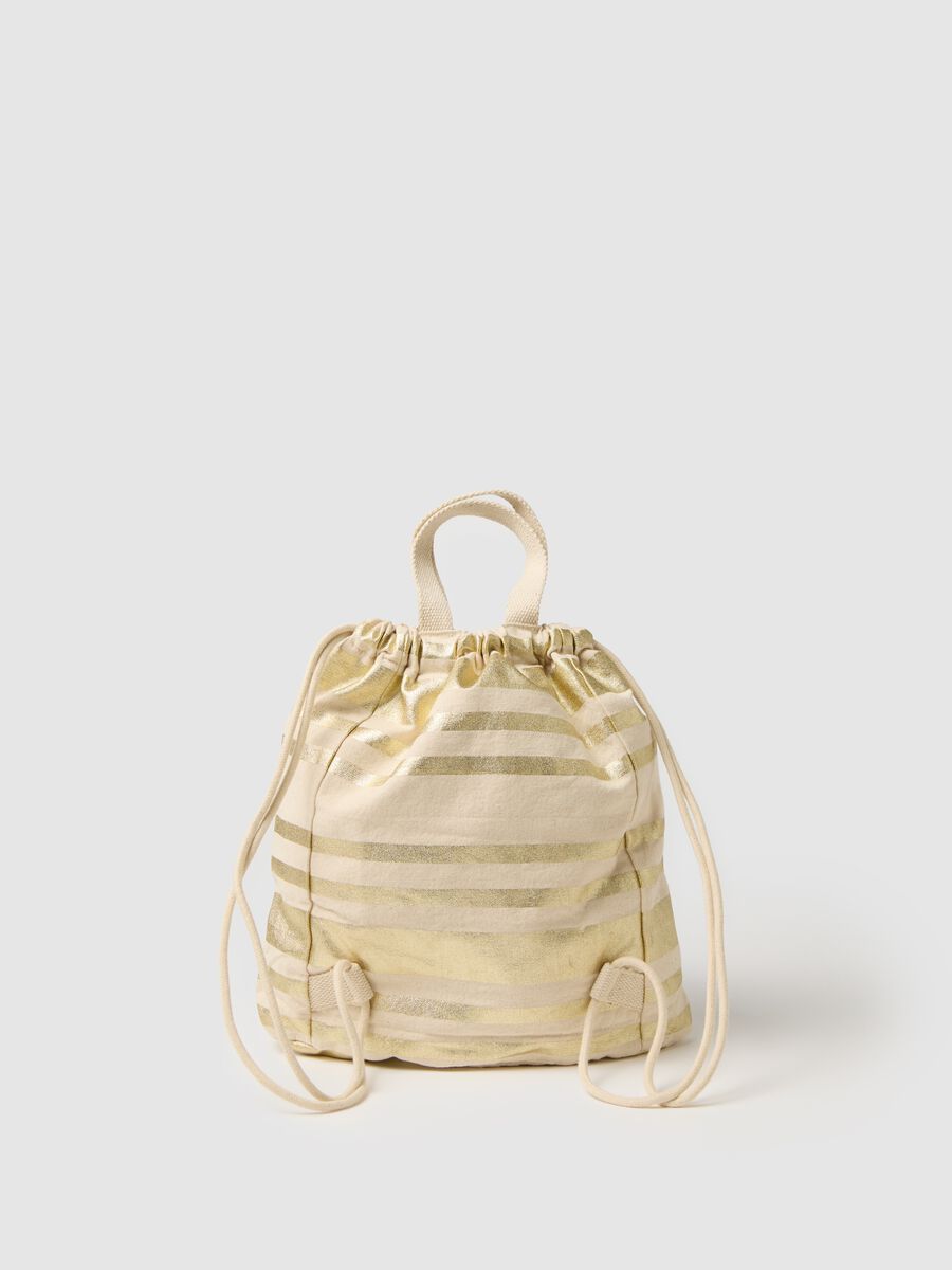 Golden Striped Beach Backpack Ovs_1