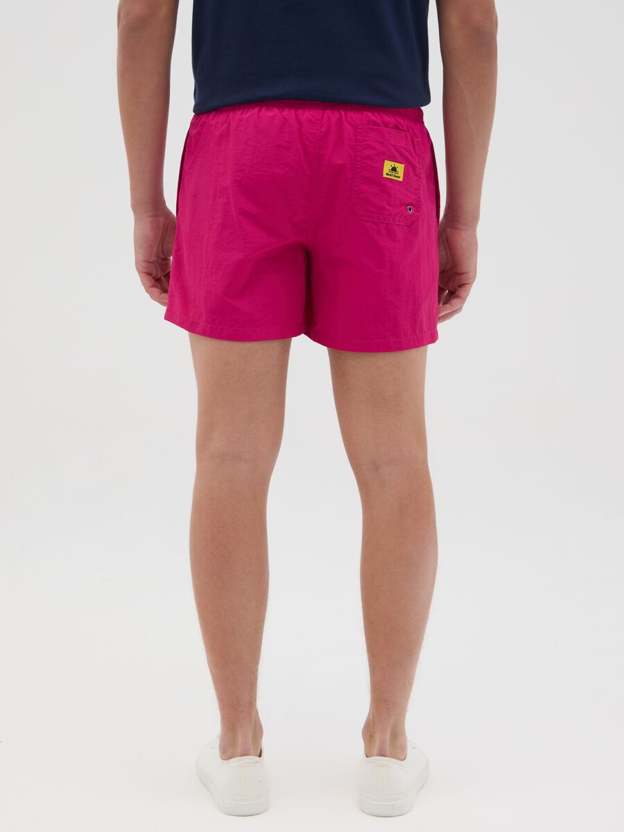 Men's short fuchsia boxer with drawstring OVS_3