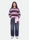 Multicolour striped viscose-blend jumper with teddy bear embroidery, regular fit_1
