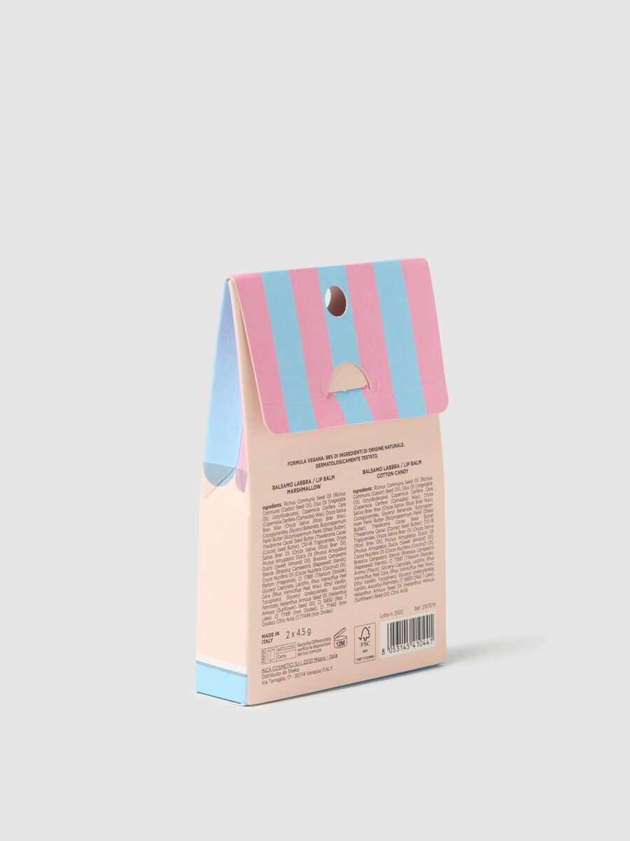 Cotton candy + Marshmallow gourmand lip balm kit_1
