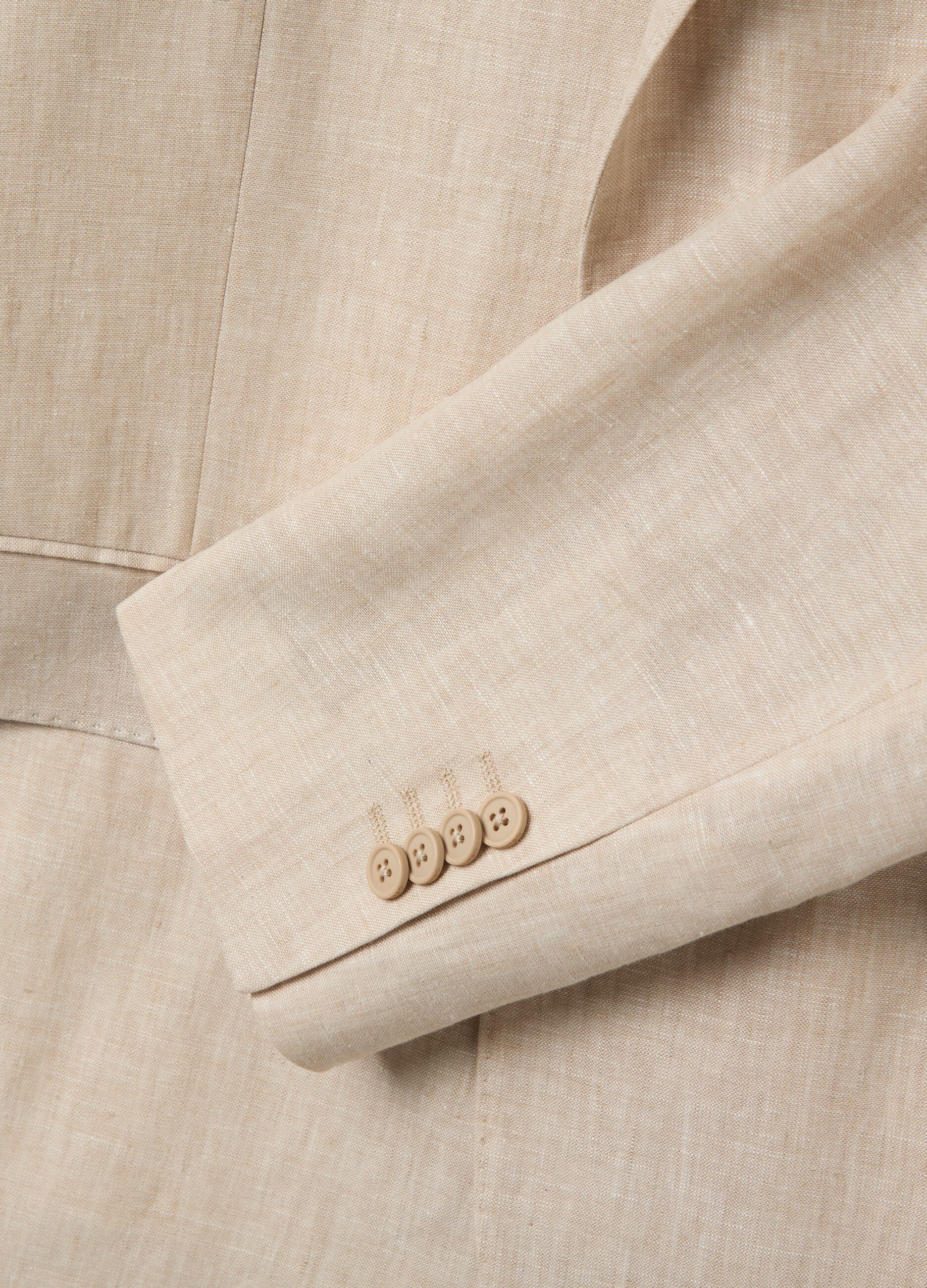 Oversized blazer in linen