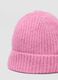 Pink ribbed stretch wool-blend hat_2