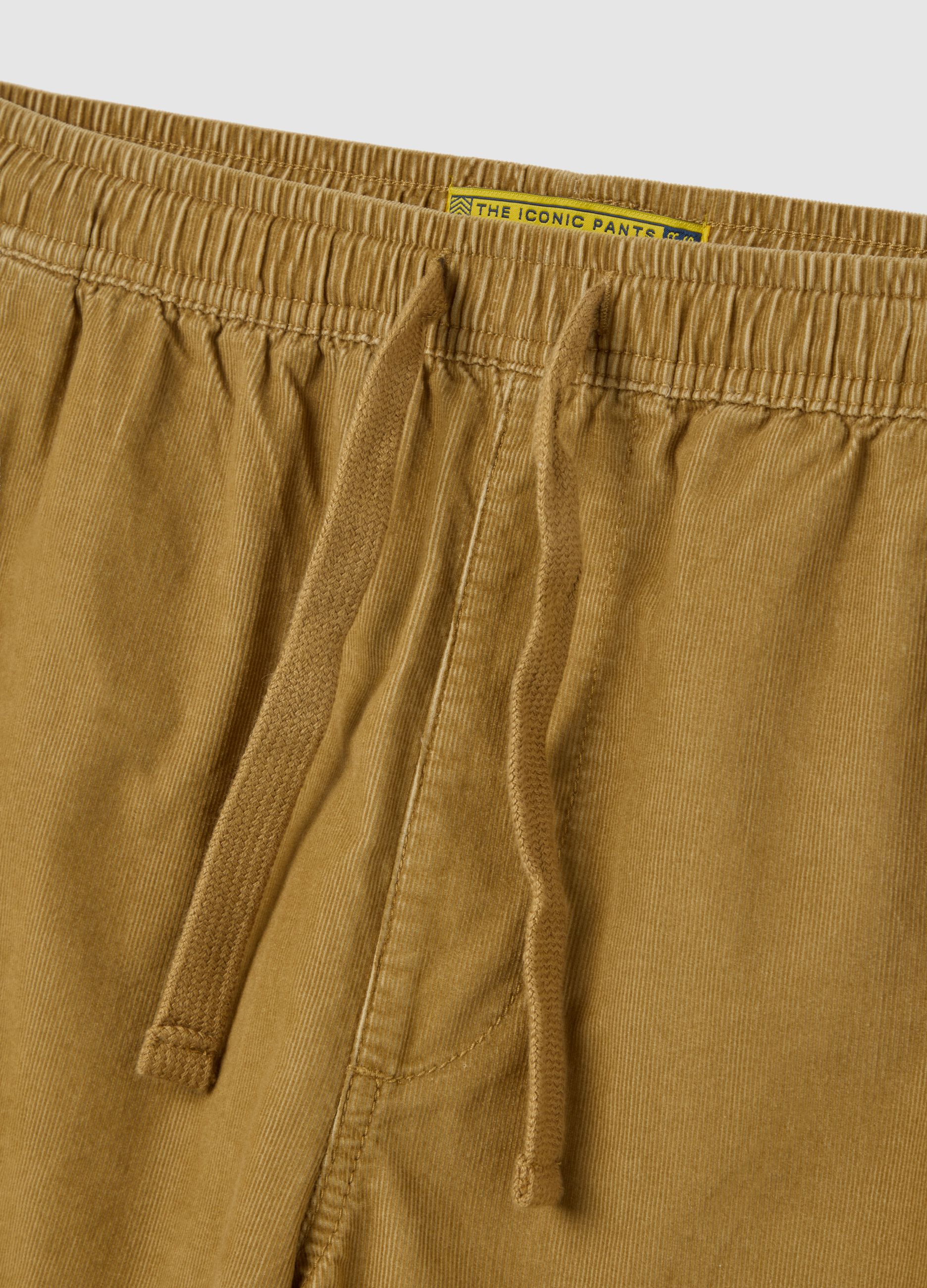 Mustard Corduroy Bermuda Shorts