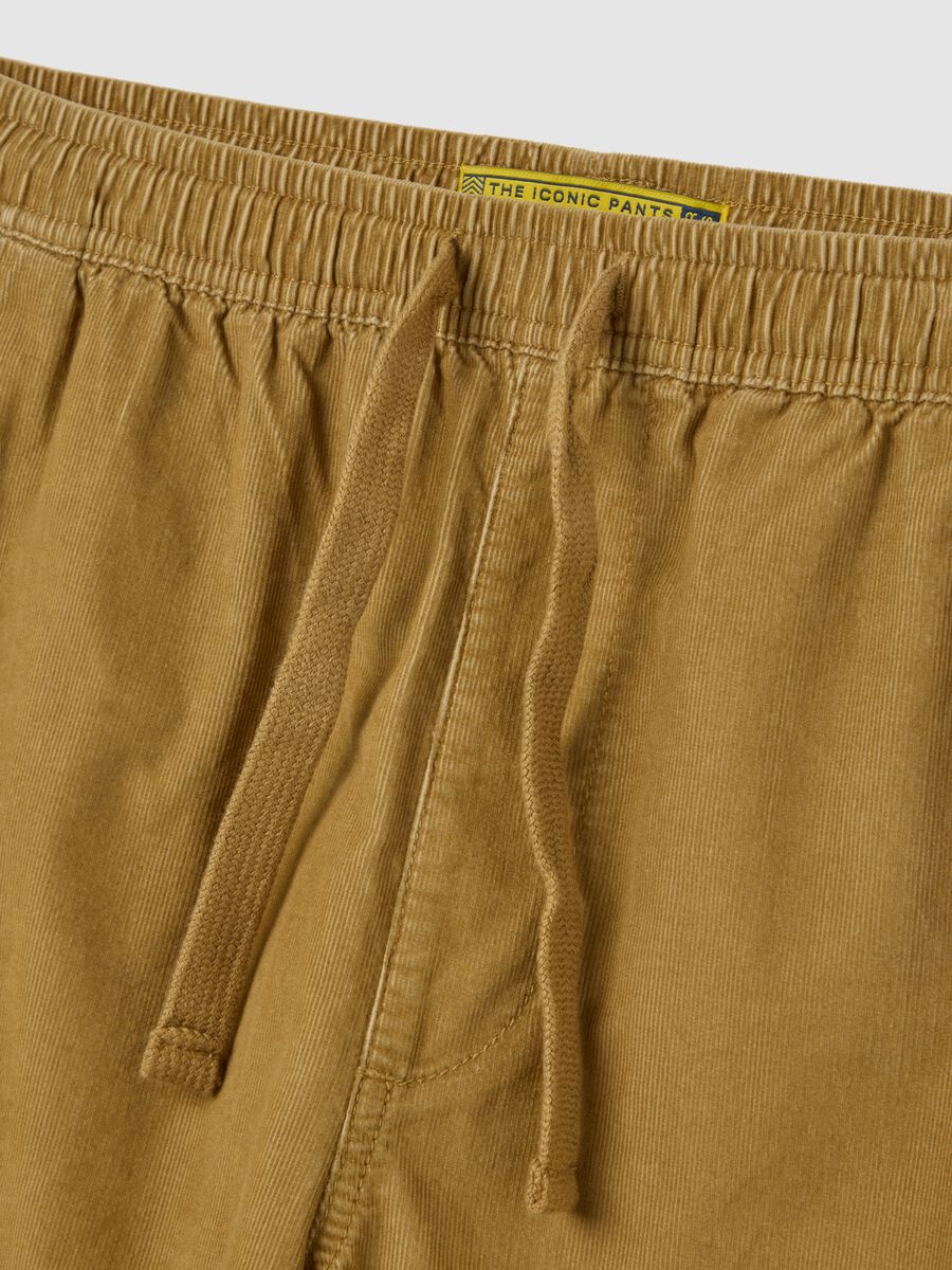 Mustard Corduroy Bermuda Shorts_5
