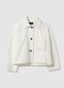 White pure cotton jacket with buttons, regular fit_4