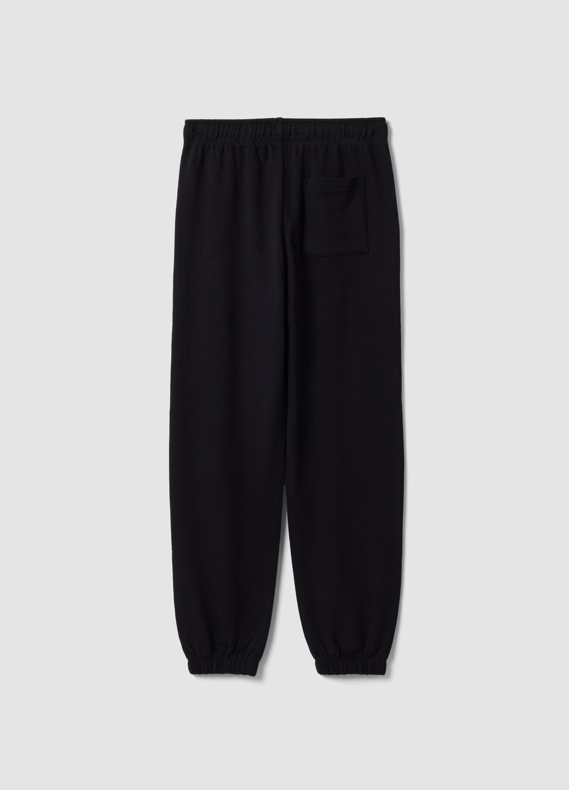 Black pure cotton joggers