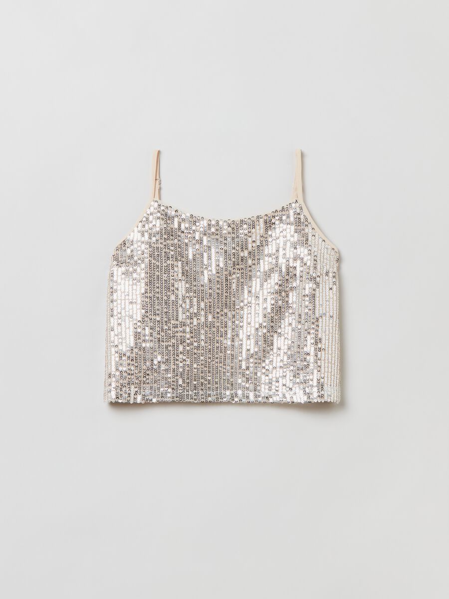 Tank top con paillettes_0