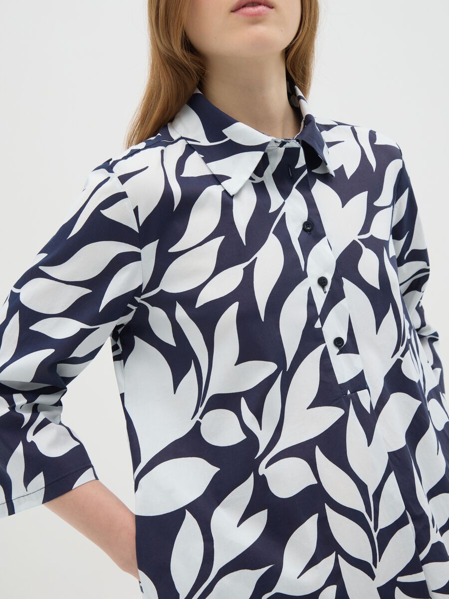 Women's Multicolour Cotton Shirt Dress Regular Fit_2