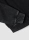Black cotton-blend sweatshirt with boat neckline_1
