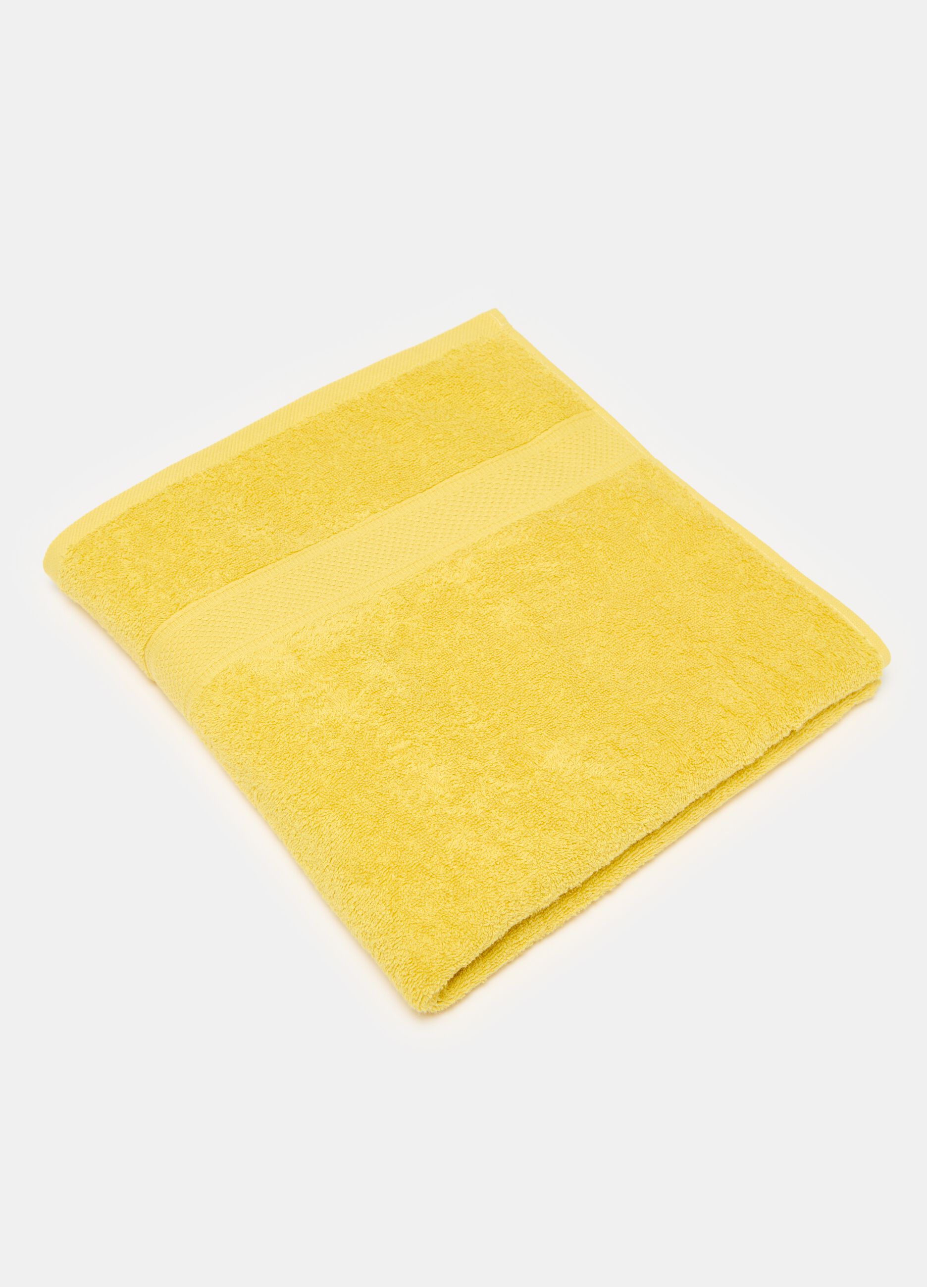 Solid colour bath towel