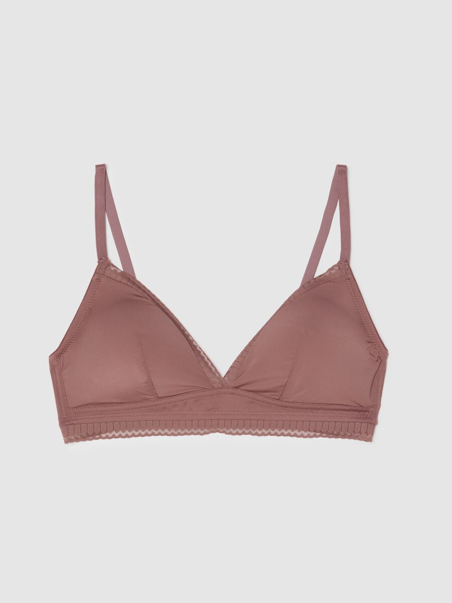 Reggiseno a triangolo rosa in tessuto elasticizzato_0