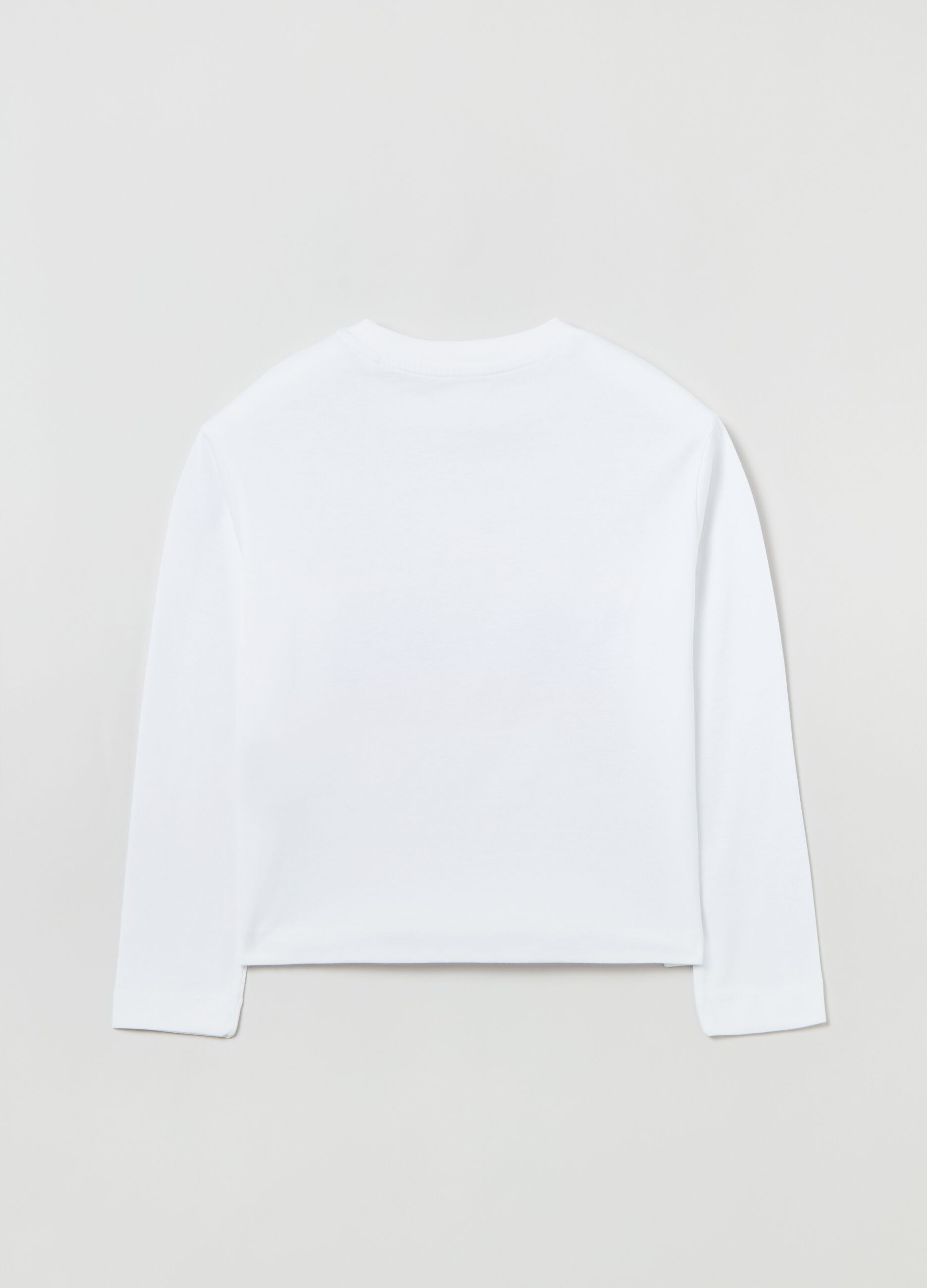 T-shirt a maniche lunghe con stampa_1