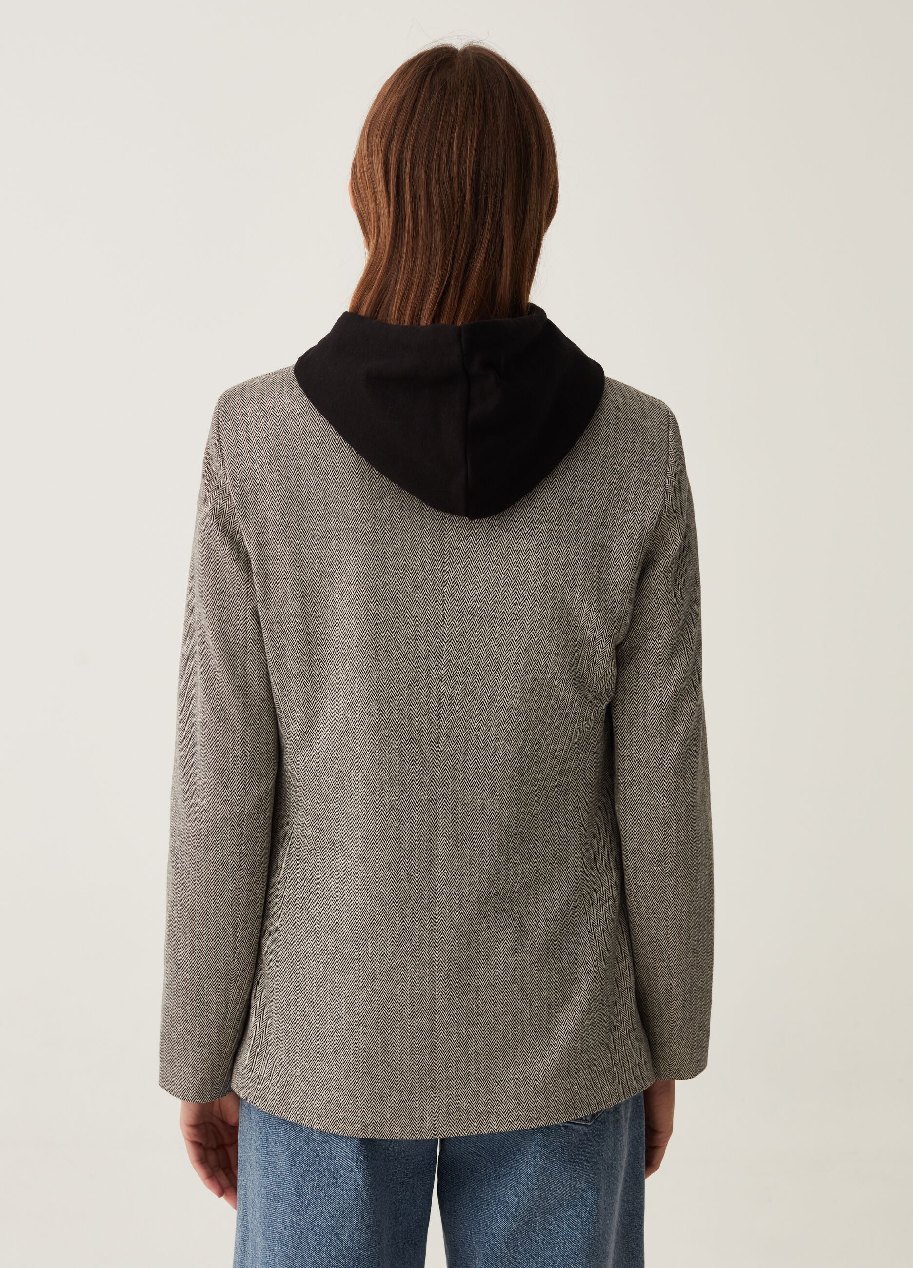 Blazer monopetto con tasche_1