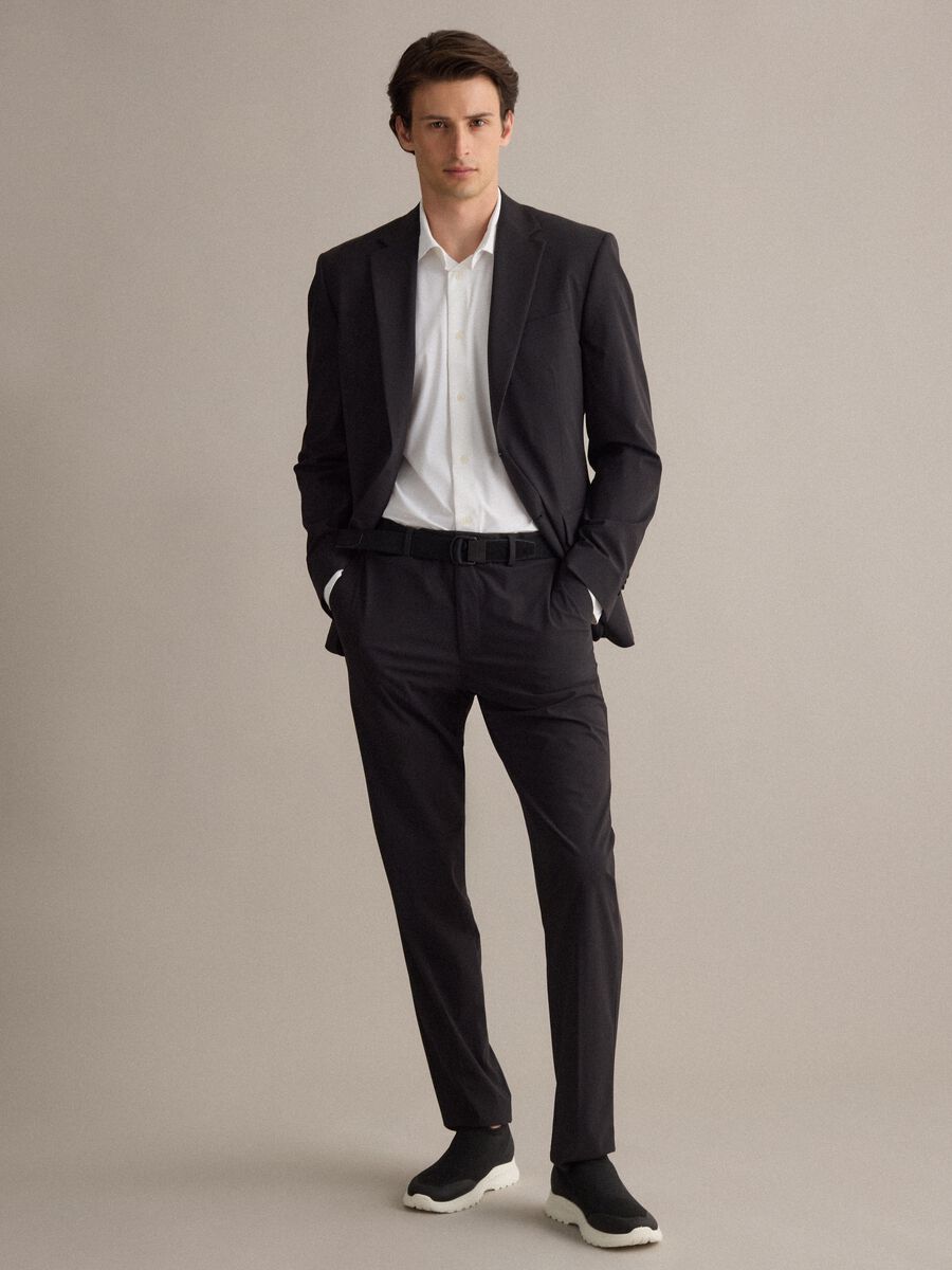 Black casual belt_1