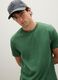 Green pure cotton T-shirt_0