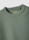 Green crew neck children's t-shirt in pure cotton regular fit_2