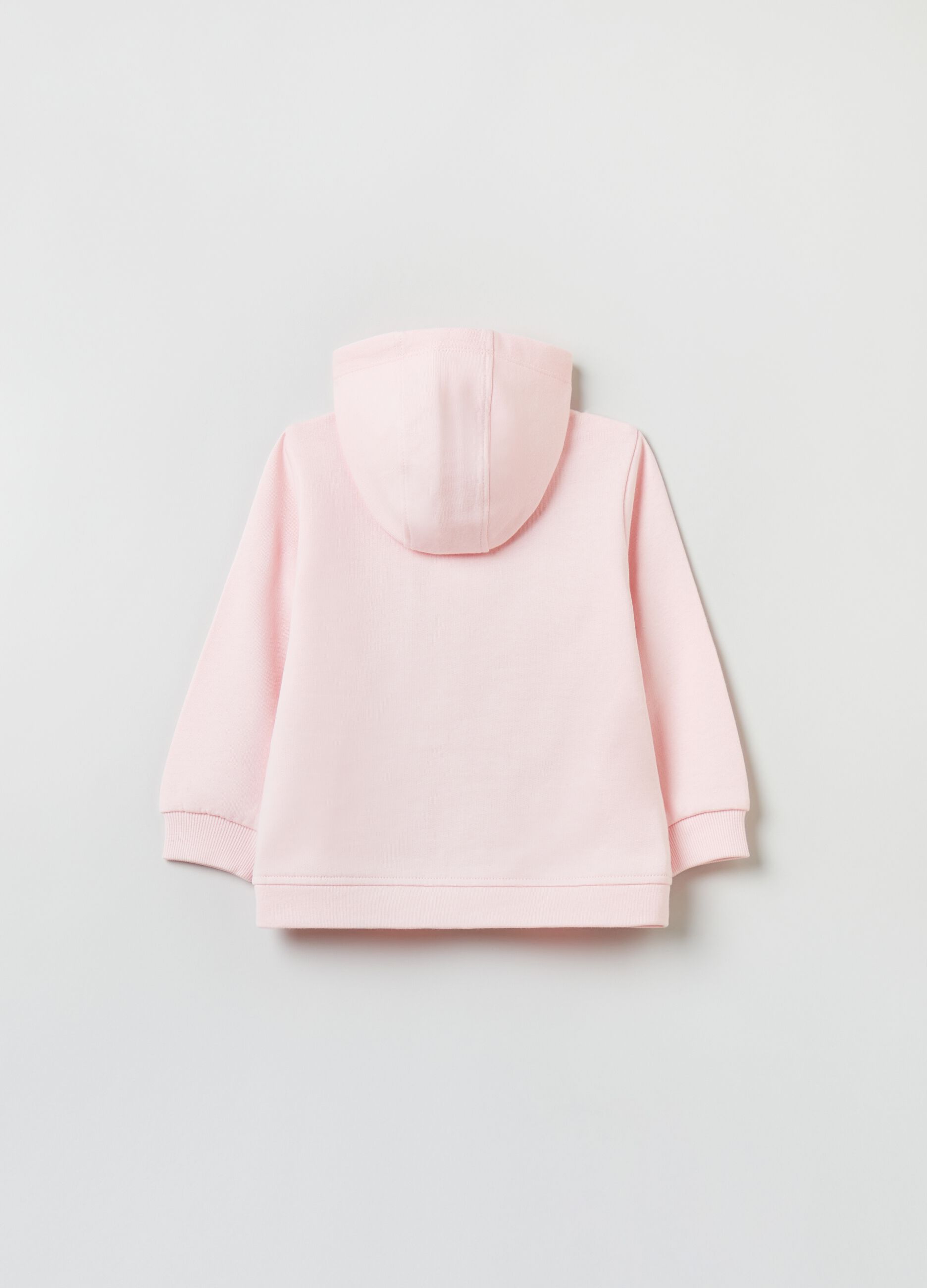 Full-zip in cotone con cappuccio_1