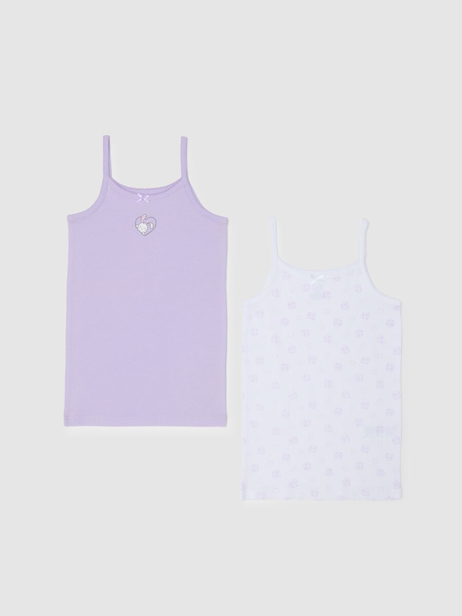 Girls' multicolour pure cotton vest pack_0