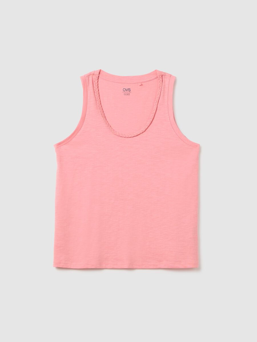 Pink Cotton Tank Top_4