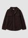 Shacket marrone in sherpa con bottoni relaxed fit ALTAVIA STUDIO_6