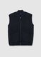 Blue Wool Blend Waistcoat_4