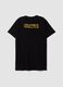 Black pure cotton T-shirt with Los Angeles FC print_6