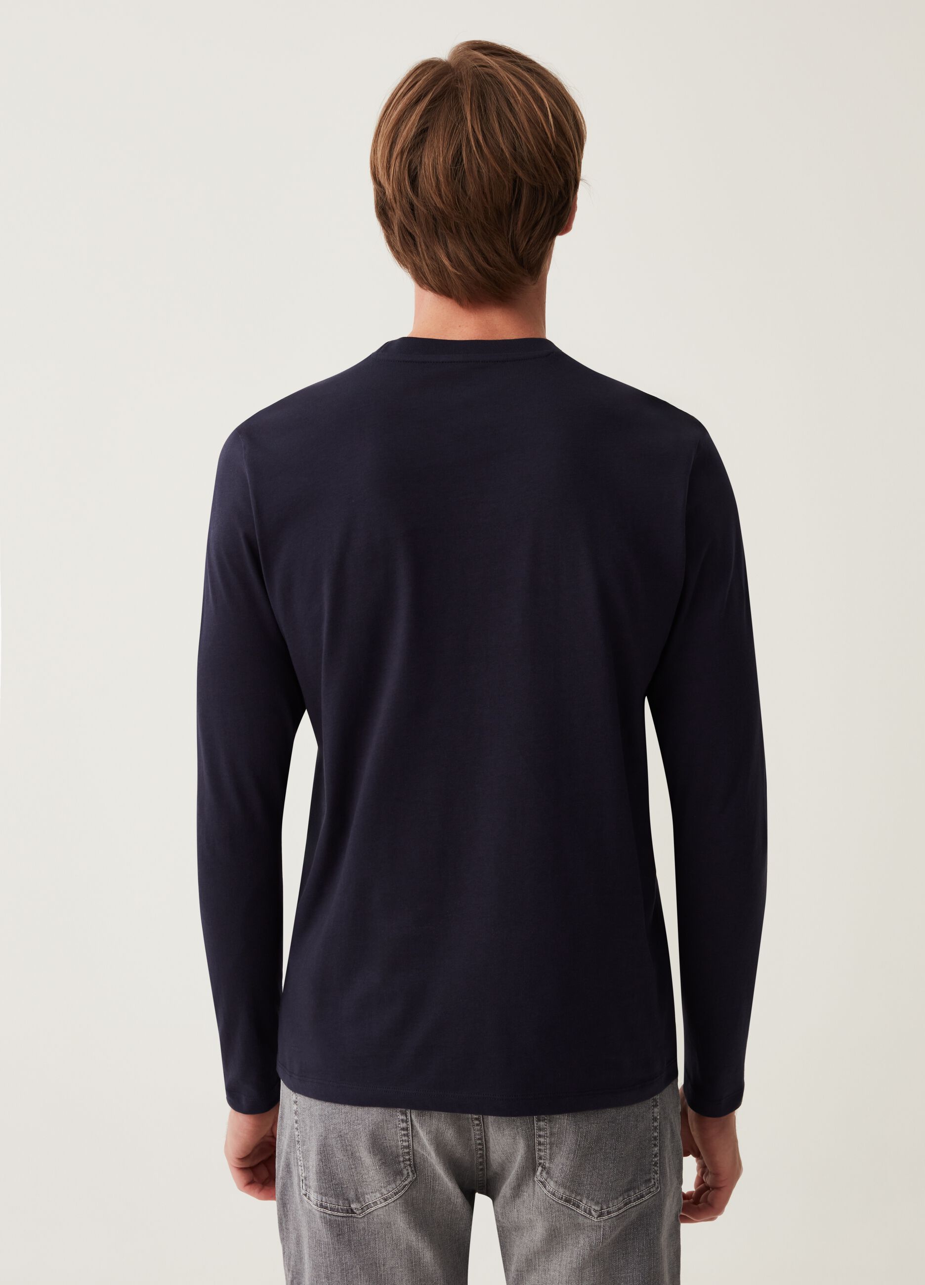 T-shirt girocollo a maniche lunghe_2