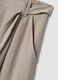 Beige viscose-blend trousers with belt_1
