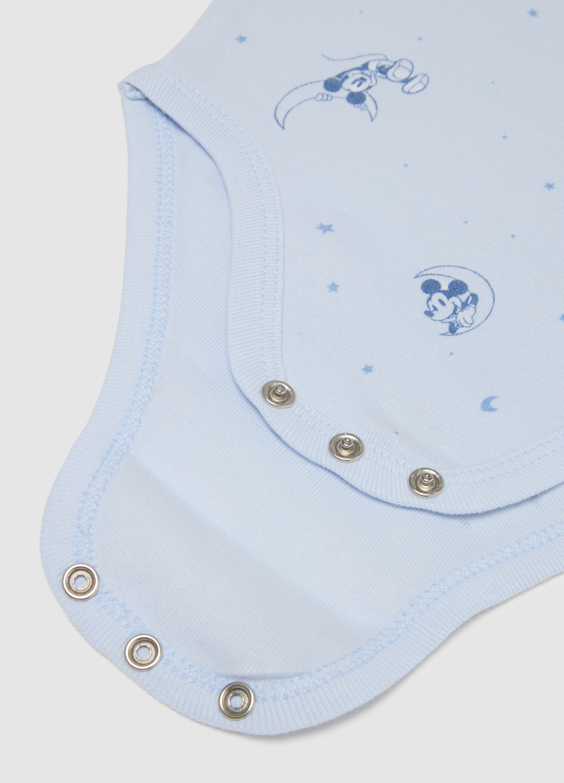Bipack body in puro cotone multicolor da neonato con stampe Topolino