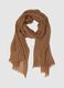Pure Brown Linen Scarf_0